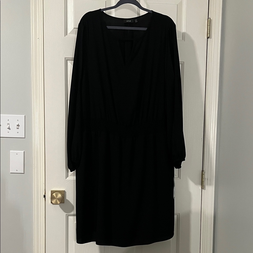 Apt. 9 Classic Black Long Sleeve Dress